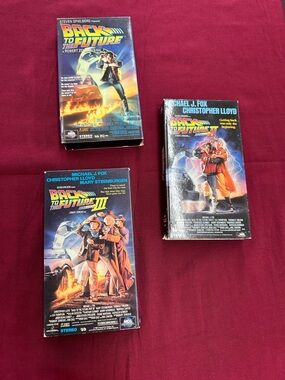 Vintage Back to the Future VHS Movie Set 1,2, & 3